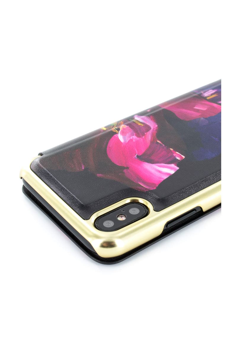 Ted Baker London Impressionist Bloom iPhone X Mirror Folio Case, Alternate, color, 