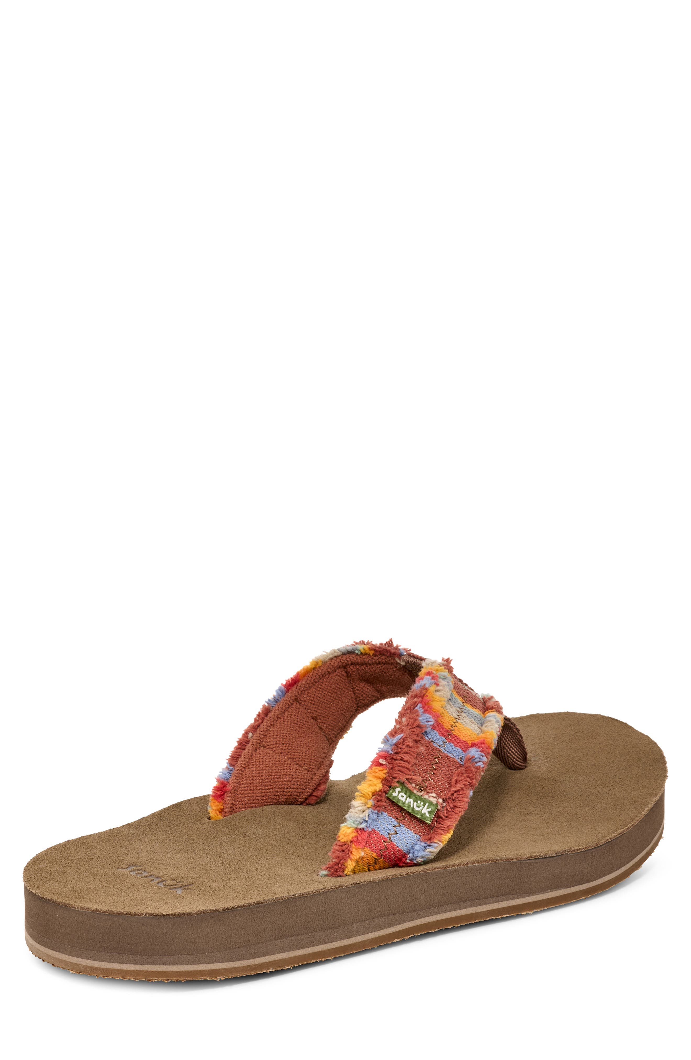 Sanuk 'Fraid Not' Flip Flop, Alternate, color, Kona Sunrise