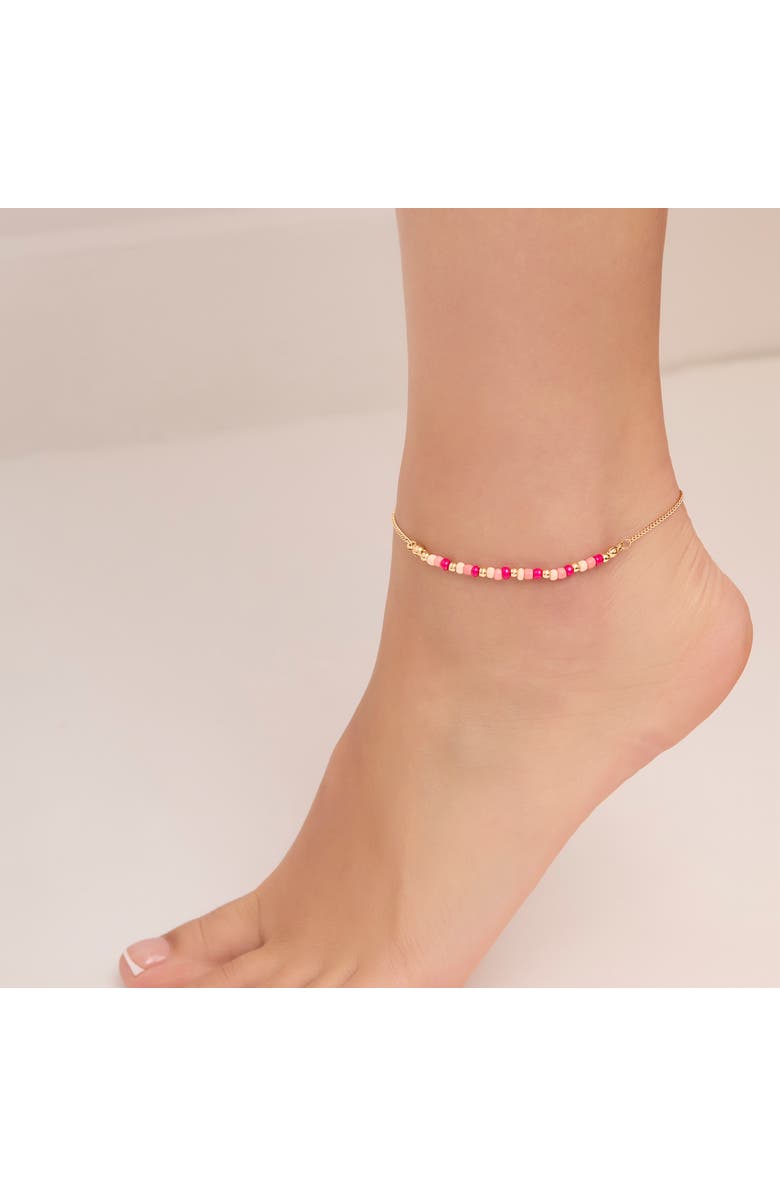 Jessica Simpson 3-Piece Dainty Gold-Tone Anklet Set - 9+2'', Alternate, color, Gold