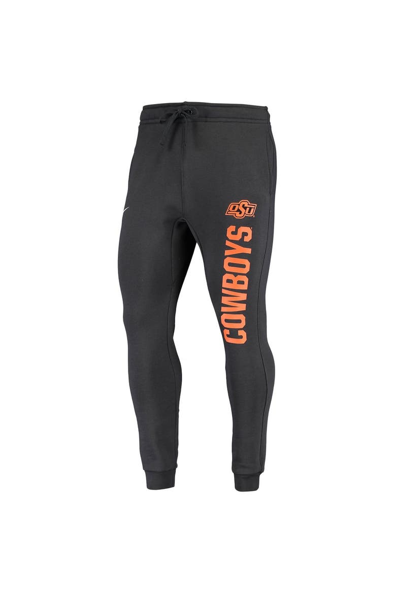 Men's Nike Anthracite Oklahoma State Cowboys Primary Logo Club Fleece Joggers, Alternate, color, Anthracite