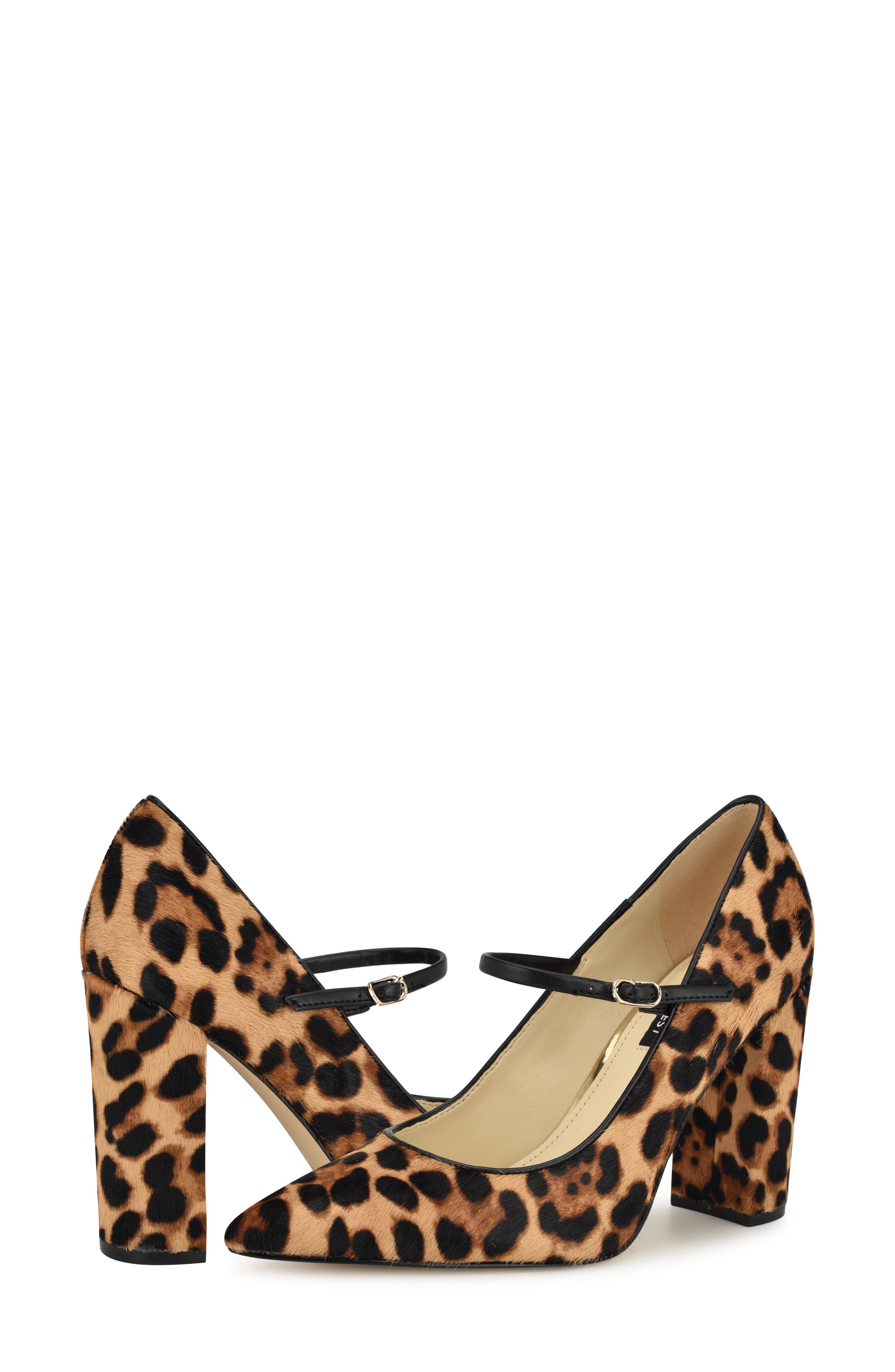 Nine West Carline Genuine Calf Hair Pump, Alternate, color, Dark Natural 121