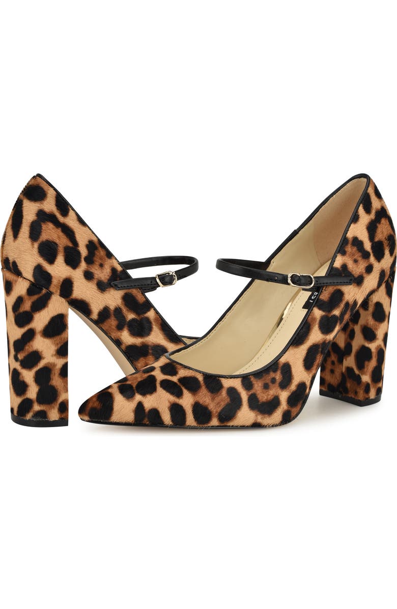 Nine West Carline Genuine Calf Hair Pump, Alternate, color, Dark Natural 121