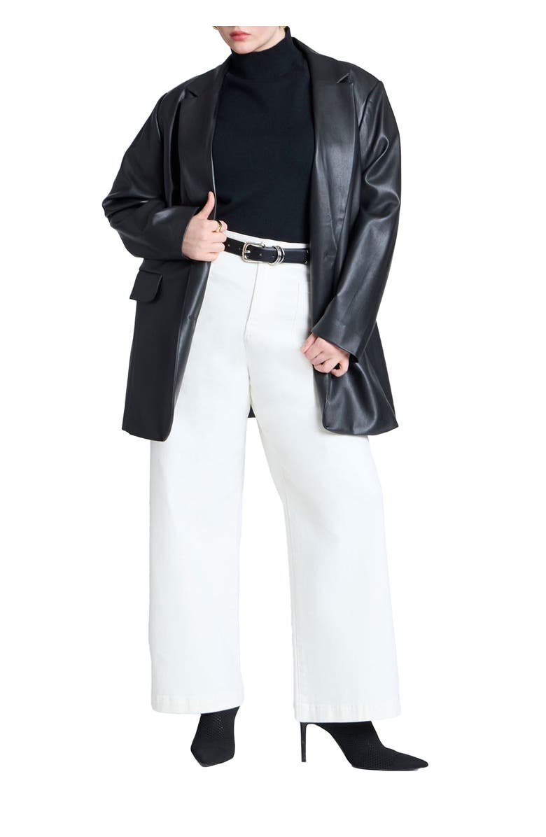 ELOQUII Trouser Jean, Main, color, White