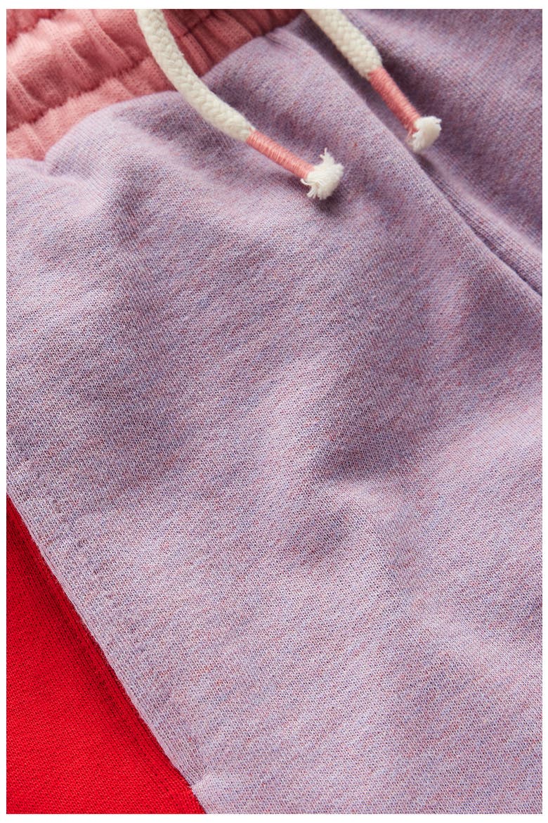 Kids' Colorblock Drawstring Sweatpants (Toddler, Little Kid & Big Kid) Mini, Alternate, color, PURPLE/ RED