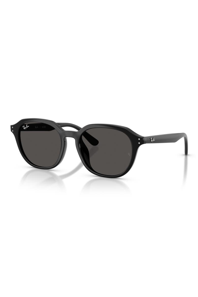 54mm Square Sunglasses, Alternate, color, BLACK