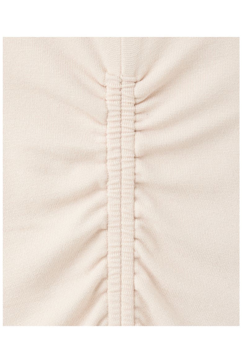 Ruched Sleeveless Midi Dress, Alternate, color, SAND