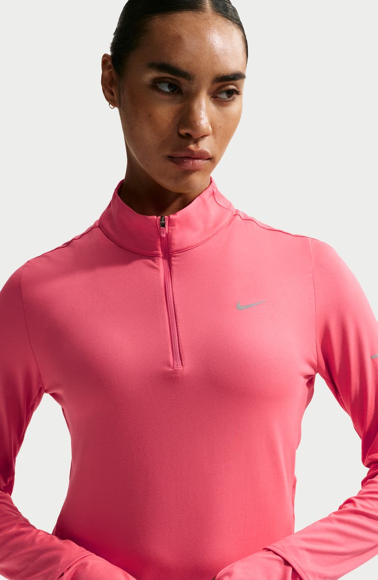 Nike Swift Dri-FIT UV Half Zip Running Top, Alternate, color, 897 Sea Coral