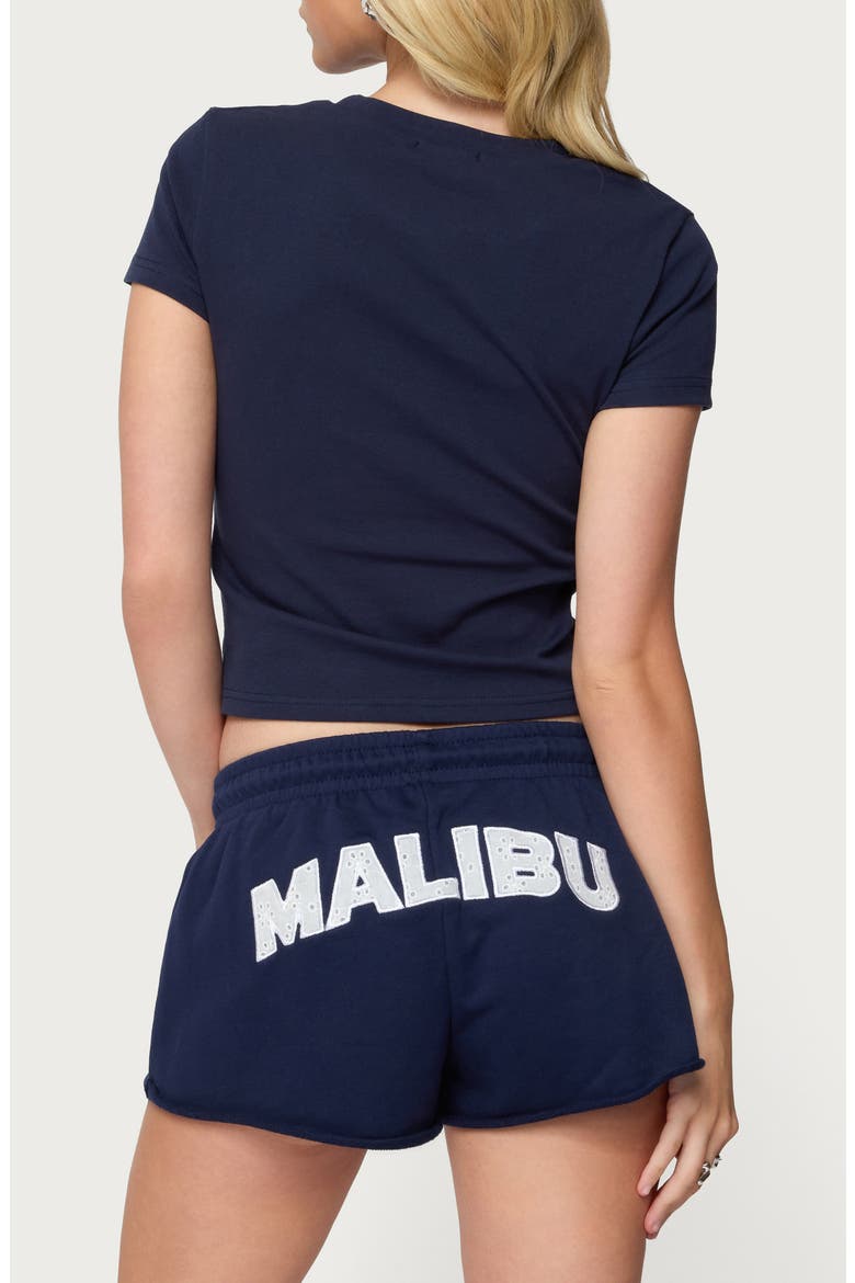 Pacific Coast Crop T-Shirt, Alternate, color, NAVY