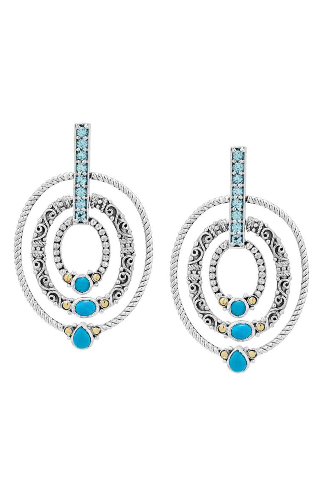 Circle Drop Earrings