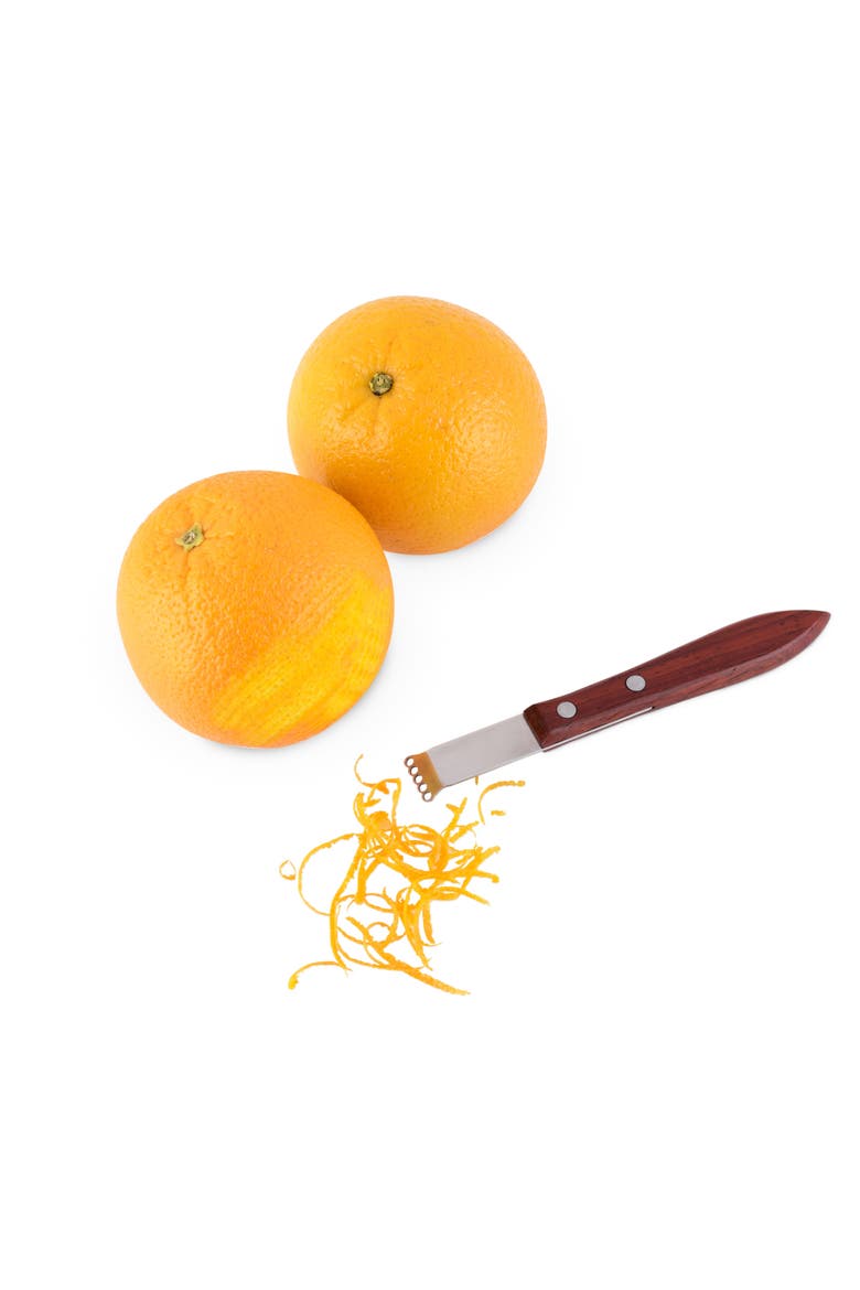 Professional Citrus Zester with Acacia Wood, Alternate, color, Brown
