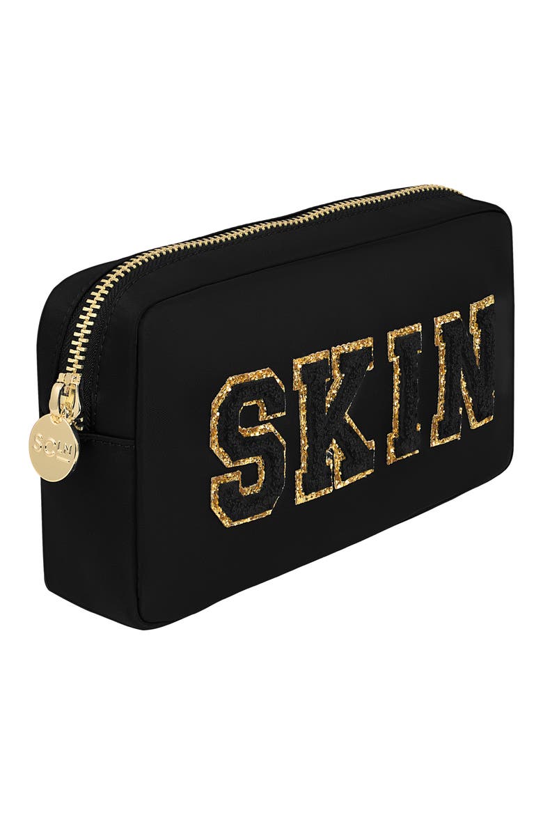 Small Skin Pouch, Alternate, color, NOIR/ SKIN