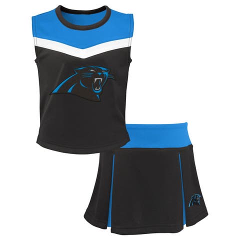 Girls Youth Black Carolina Panthers Spirit Two-Piece Cheerleader Set