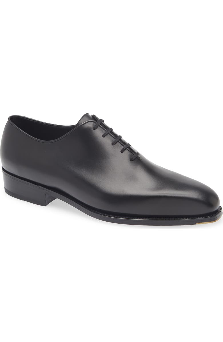 JM WESTON Fusain Cycliste Wholecut Oxford, Main, color, Black Boxcalf