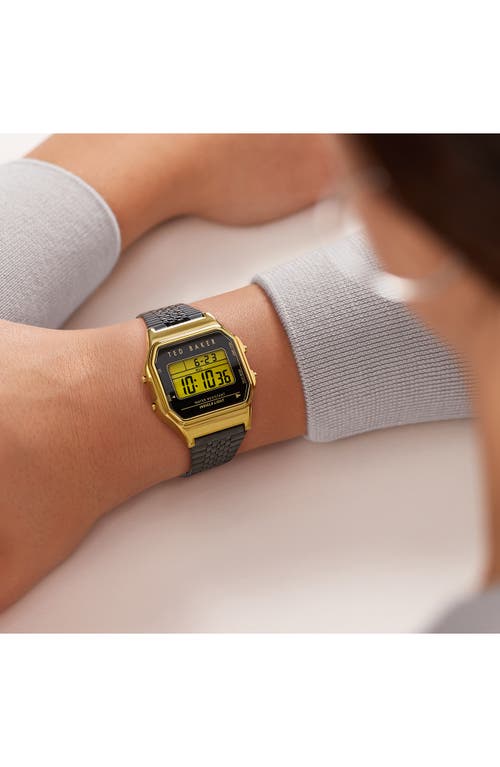 Ted Baker Ted '80s Digital Bracelet Watch, 35.5mm