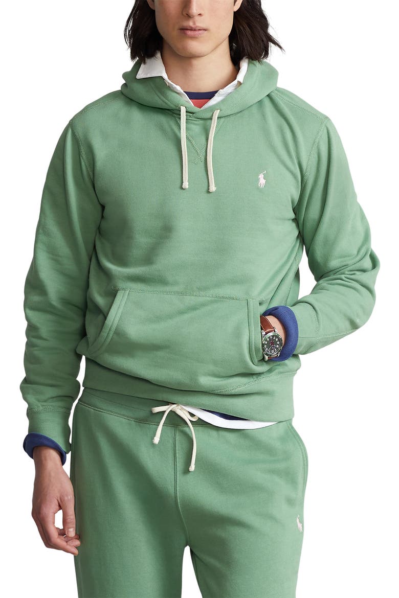 The RL Fleece Hoodie, Main, color, OUTBACK GREEN