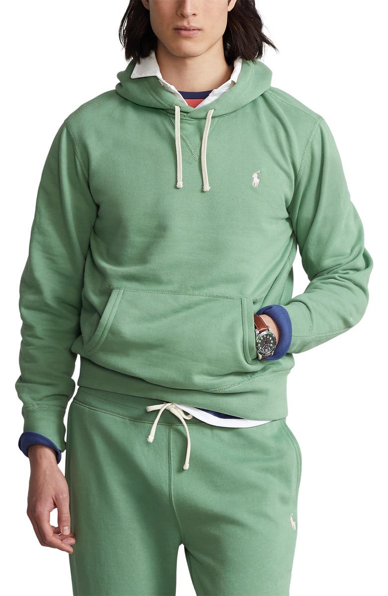 Polo Ralph Lauren The RL Fleece Hoodie, Main, color, Outback Green