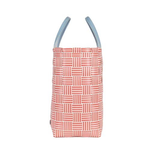 Handed By Joy Recycled Plastic Shopper In Coral Red