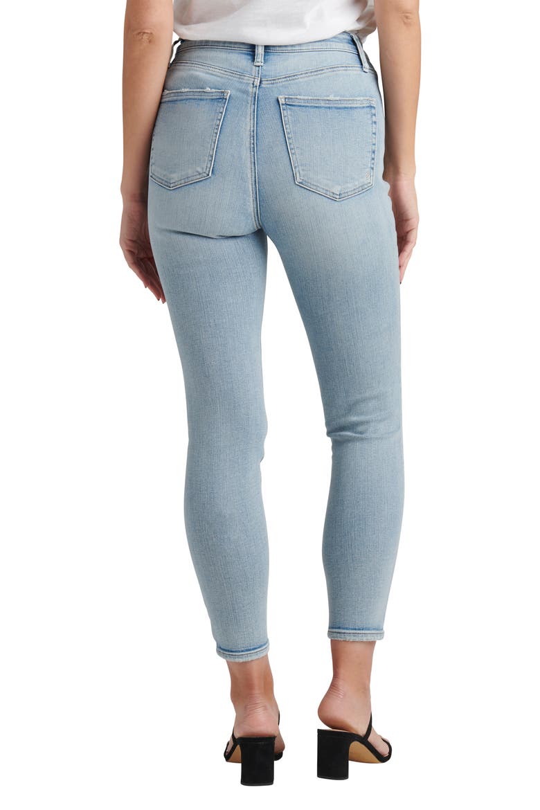 High Note Ripped High Waist Skinny Jeans, Alternate, color, INDIGO