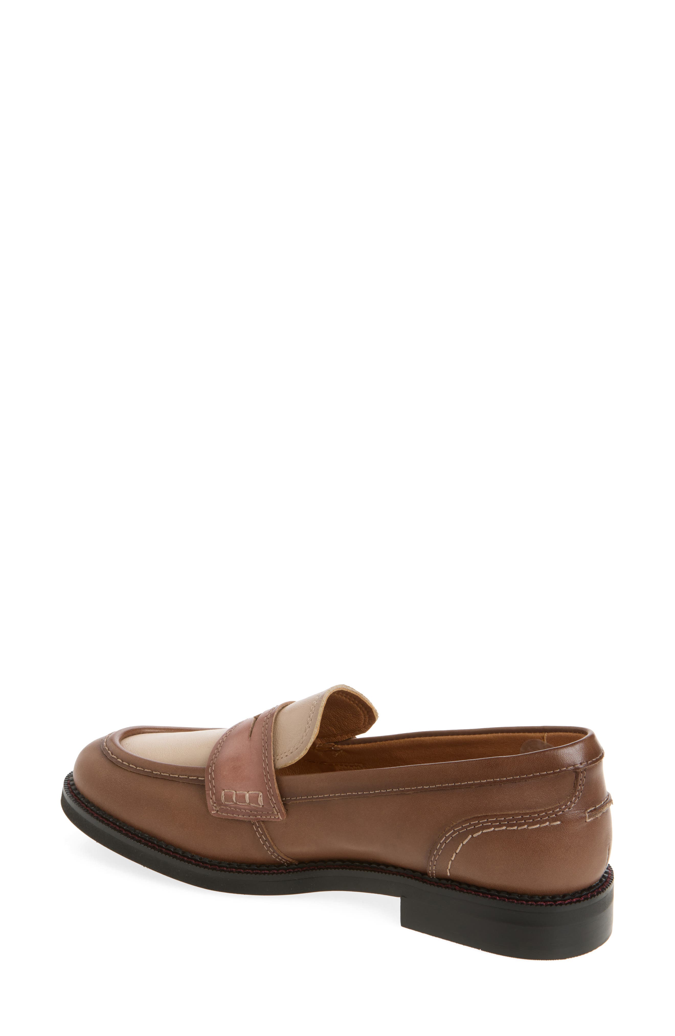 Deva Penny Loafer, Alternate, color, TOPO
