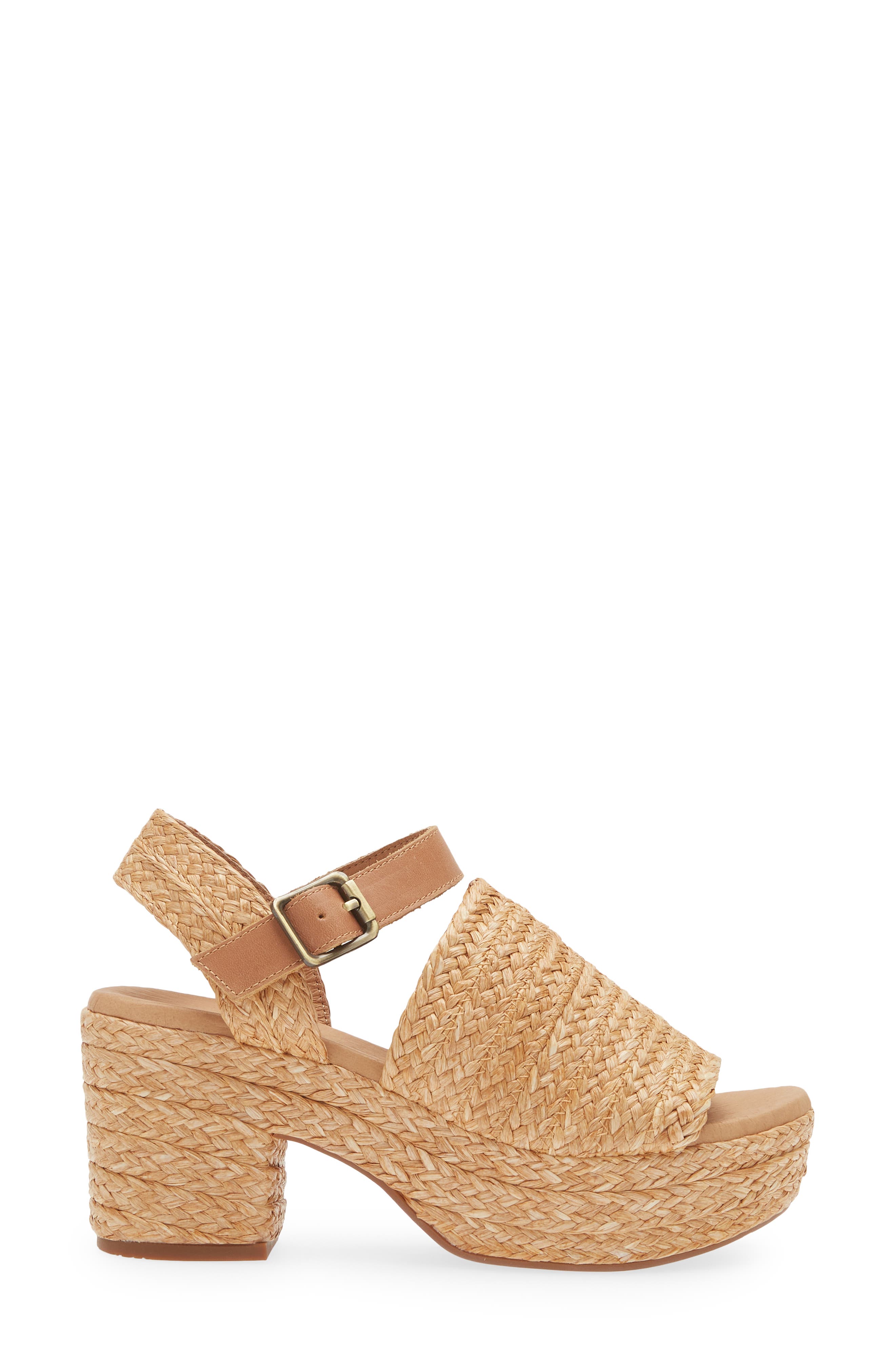 Chocolat Blu Gali Espadrille Platform Sandal, Alternate, color, Toast Raffia