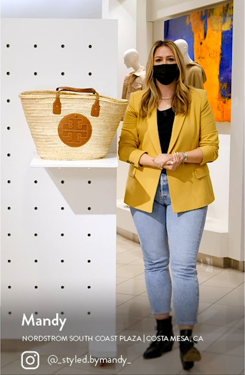 Ella Straw Basket Tote, sales video thumbnail