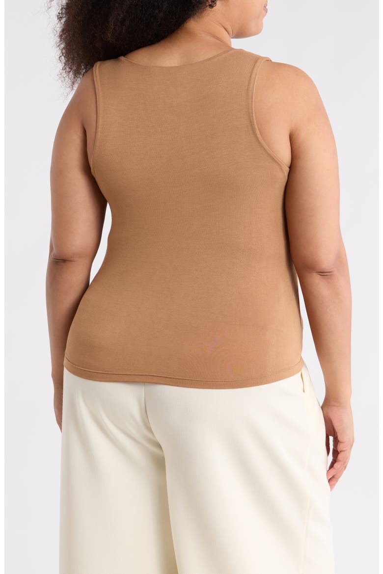 Fitted Tank Top, Alternate, color, MAPLE