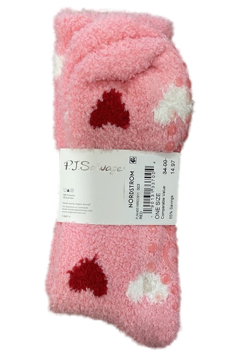 2-Pack Cozy Crew Socks, Alternate, color, RED