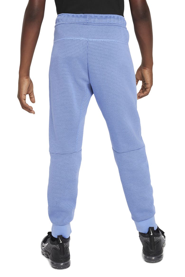 Kids' Tech Fleece Sweatpants, Alternate, color, POLAR/ MIDNIGHT NAVY/ BLACK