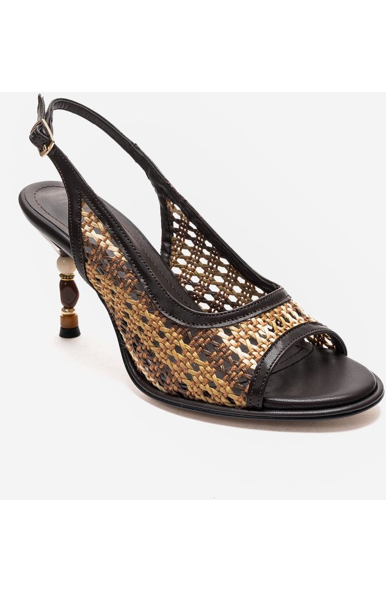 Prologue Shoes Soven Stiletto Sandal, Alternate, color, Brown