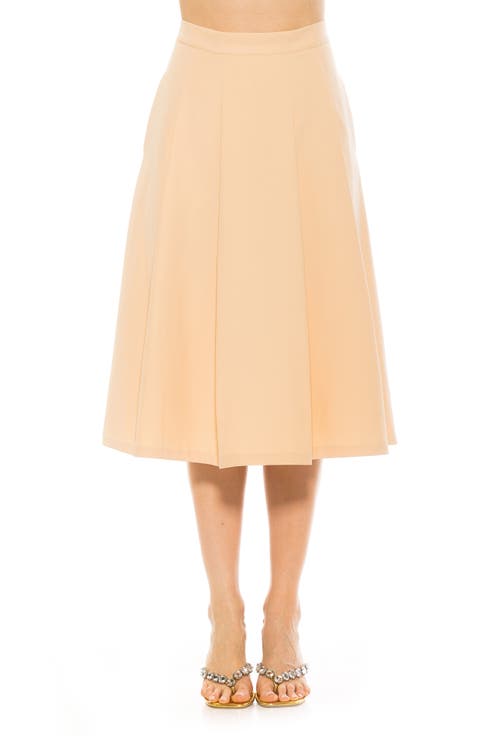 Illia Pleated Midi Skirt