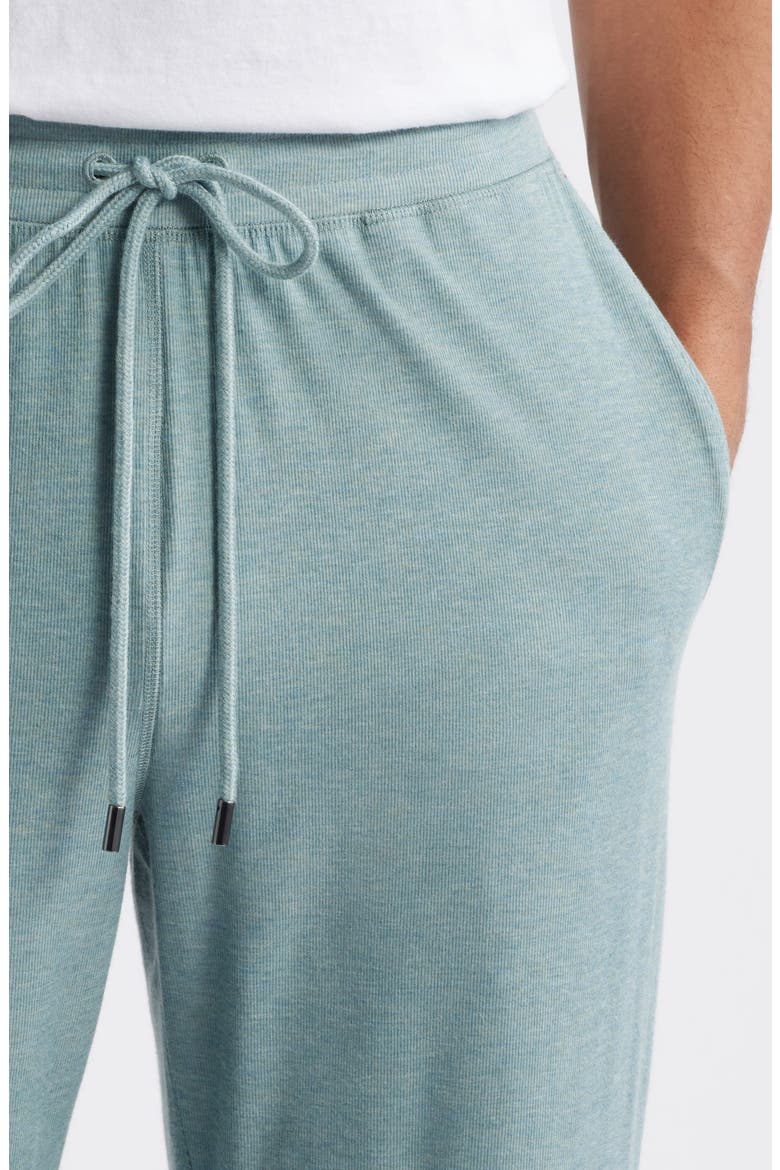 Ribbed Rayon Blend Drawstring Pajama Pants, Alternate, color, PISTACHIO
