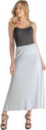 24seven Comfort Apparel Petite Elastic Waist Maxi Skirt