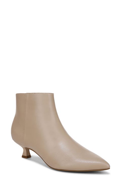 Maya Pointed Toe Kitten Heel Bootie (Women)