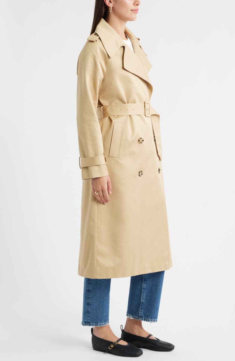 Caslon<sup>®</sup> Cotton Trench Coat, Alternate, color, Tan Shore