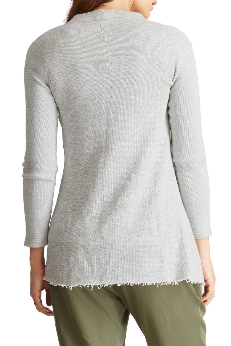 Ingrid & Isabel® Drape Front Maternity Cardigan, Alternate, color, LIGHT HEATHER GREY