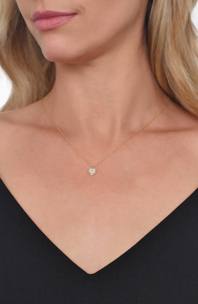 Bony Levy Icons Gold & Diamond Heart Pendant Necklace, Alternate, color, 