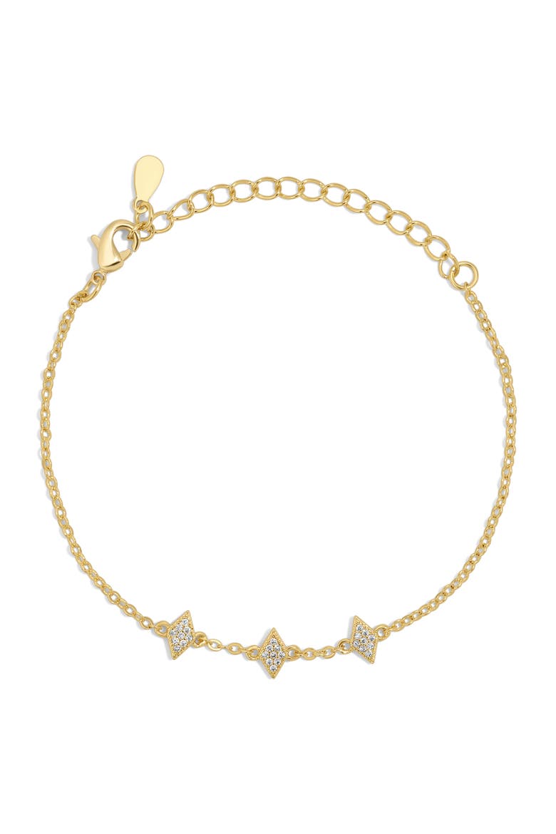 Triple Spark Bracelet, Main, color, Yellow Gold