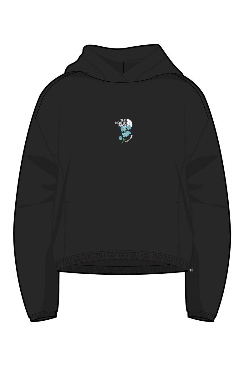 Places We Love - Himalayan Blue Poppy Pullover Hoodie, Main, color, TNF BLACK