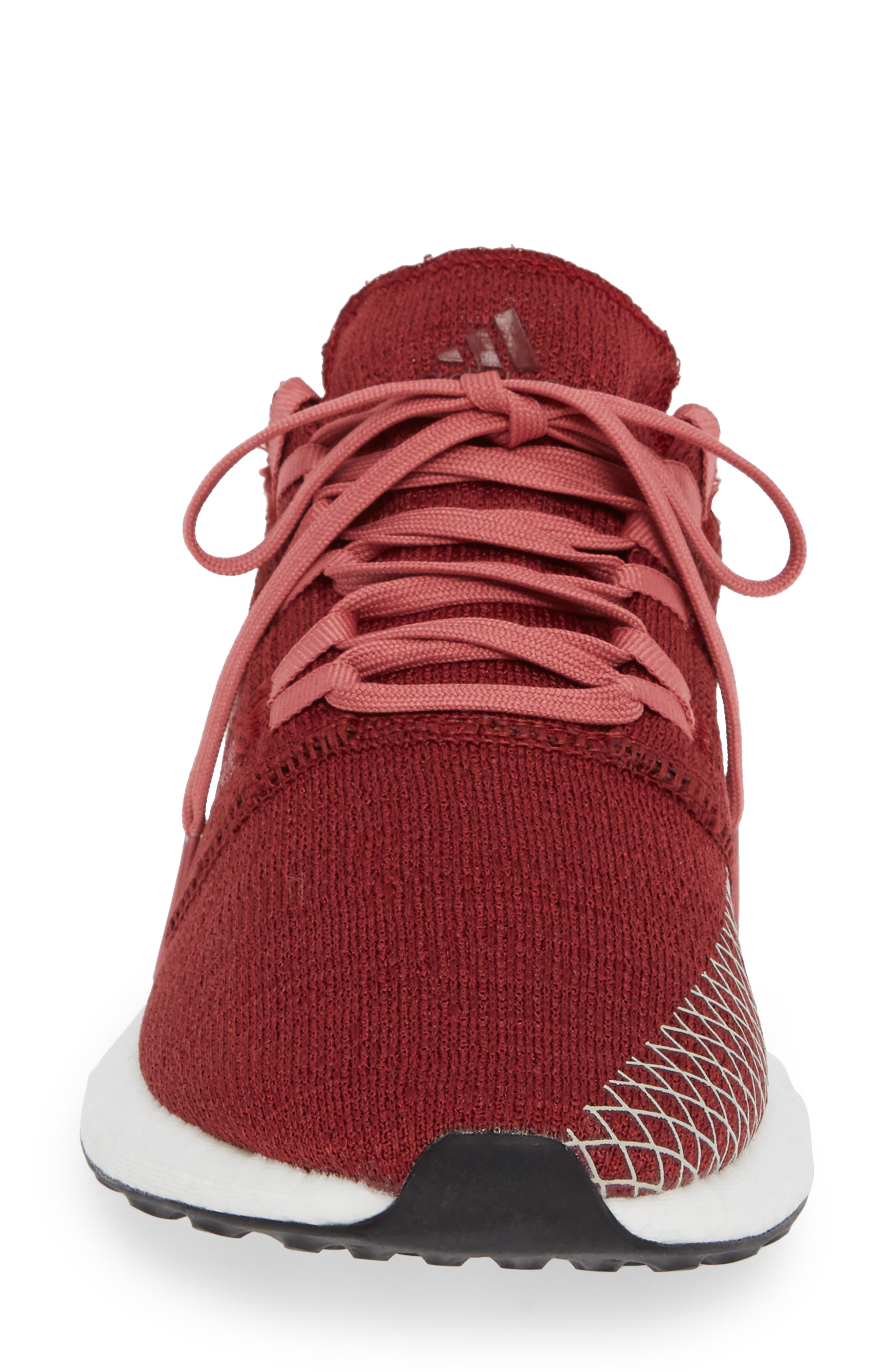 PureBoost X Element Knit Running Shoe, Alternate, color, NOBLE MAROON/ MAROON/ BROWN
