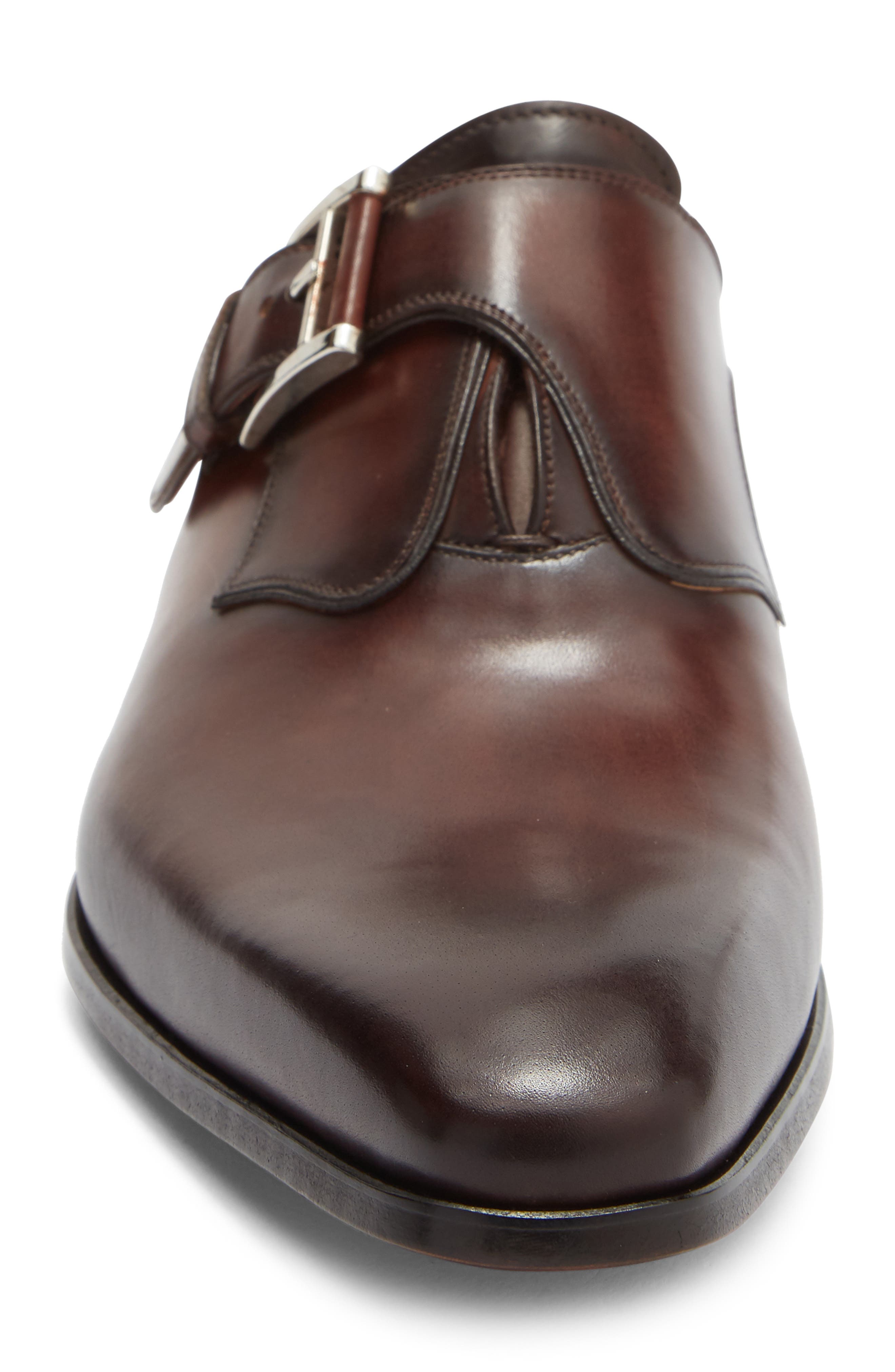 Monk Strap Shoe, Alternate, color, MIDBROWN
