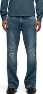 Hudson Jeans Walker Track Distressed Flared Jeans
