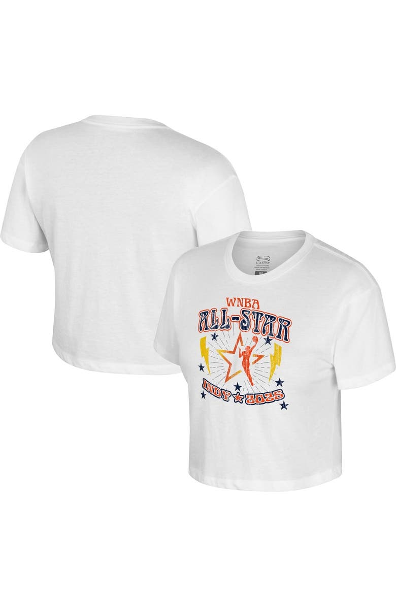 Stadium Essentials Women's Stadium Essentials White 2025 WNBA All-Star Game The Road Cropped T-Shirt, Alternate, color, White