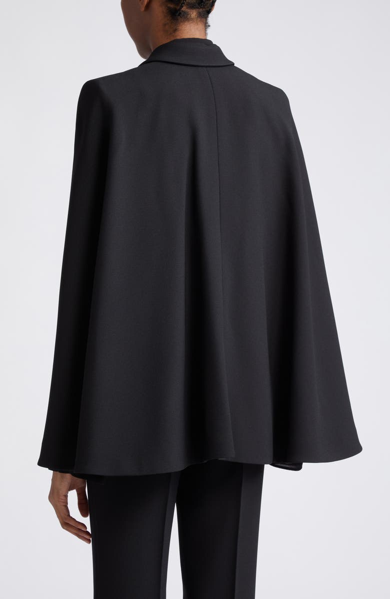 Michael Kors Collection Double Breasted Crepe Sablé Cape Blazer, Alternate, color, 