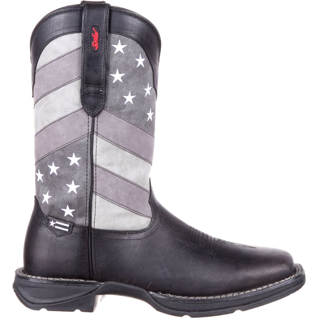 DURANGO Faded Black Flag Western Boot in Black Charcoal Grey  product
