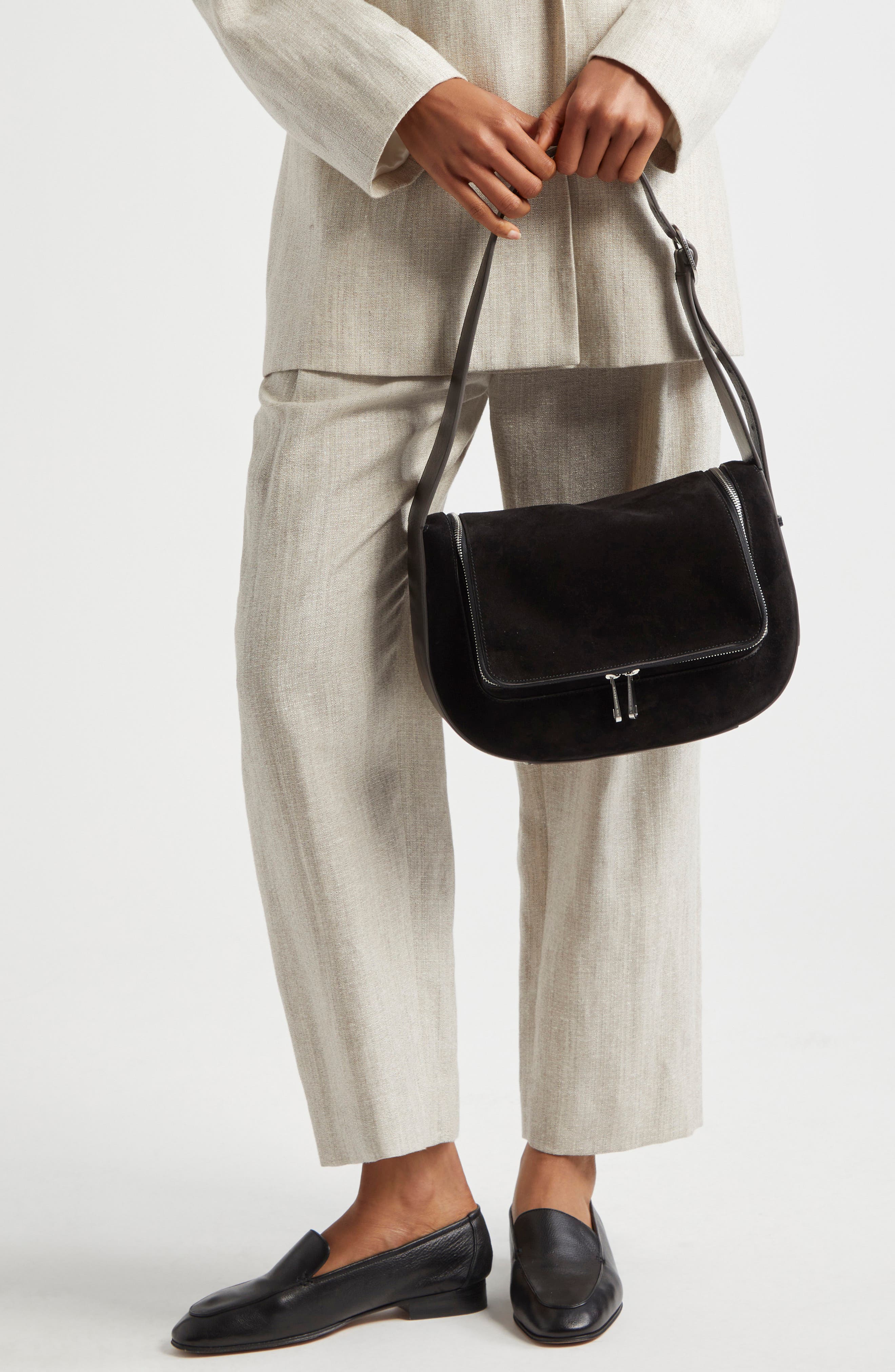 Anya Hindmarch Vere Leather Shoulder Bag, Alternate, color, 