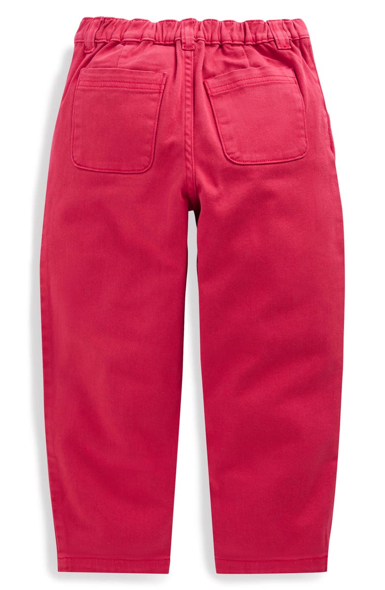 Mini Boden Kids' Pleat Front Jeans, Alternate, color, Raspberry Pink