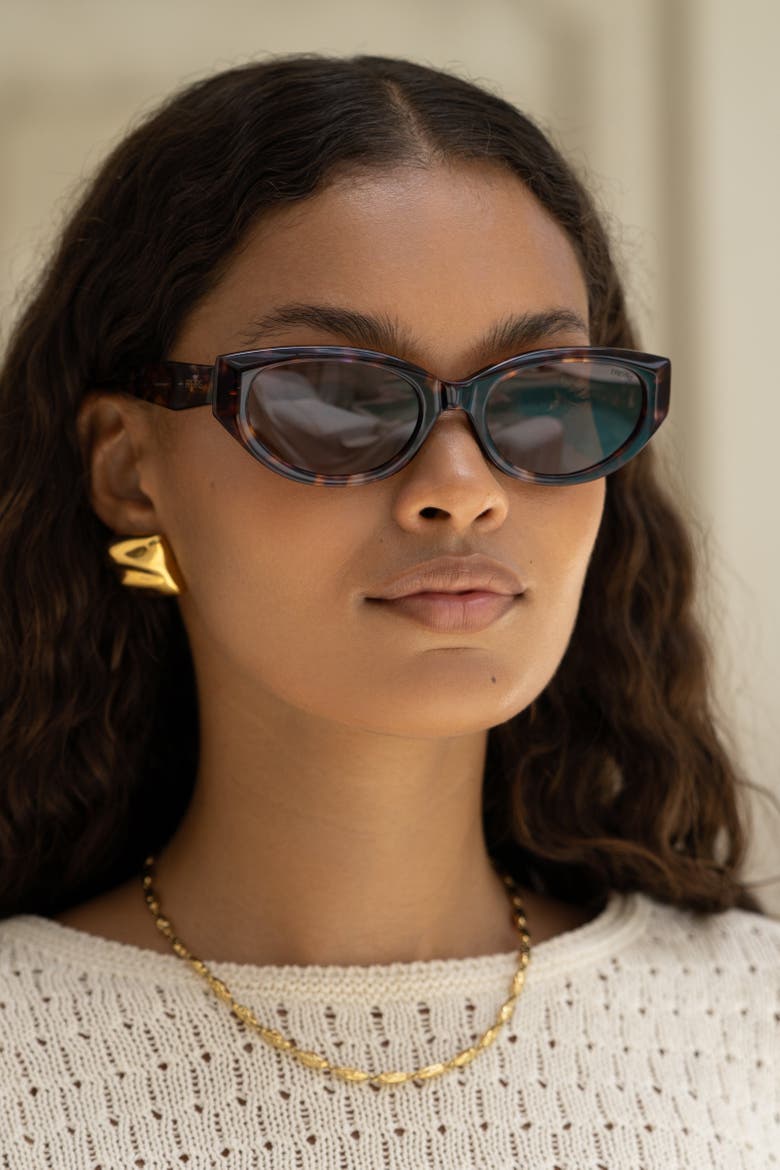 Ameli Cat Eye Sunglasses, Alternate, color, Tortoise
