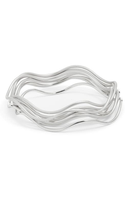 Nordstrom Set Of 8 Wavy Bangles