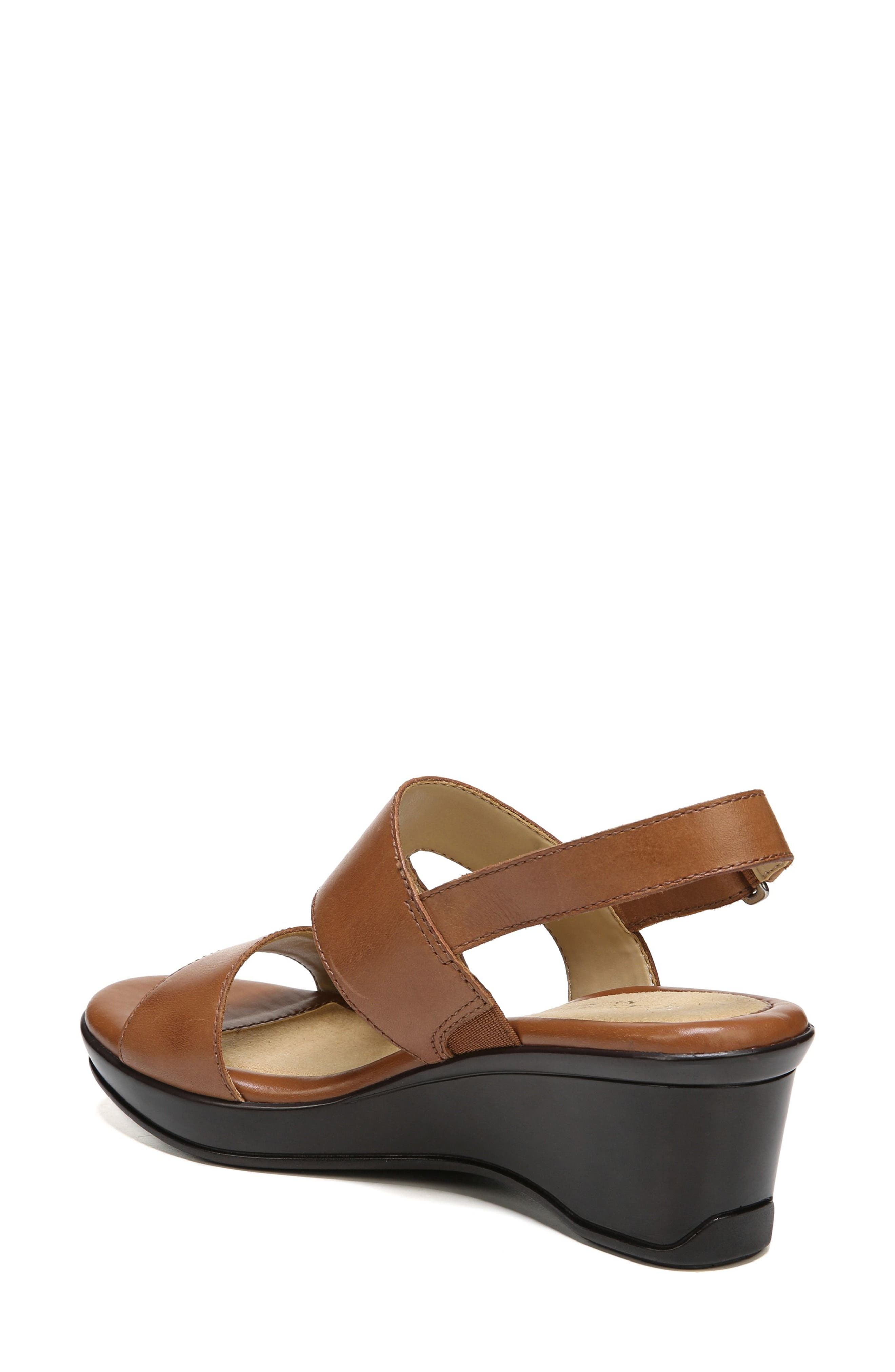 Valerie Wedge Sandal, Alternate, color, SADDLE LEATHER