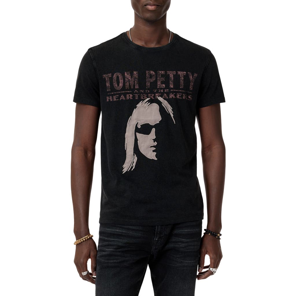 John Varvatos Tom Petty Graphic Tee In Black